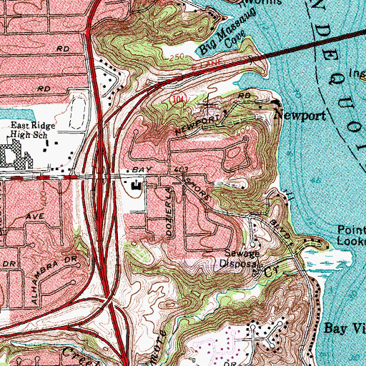 Topographic Map of Grace Baptist Church, NY