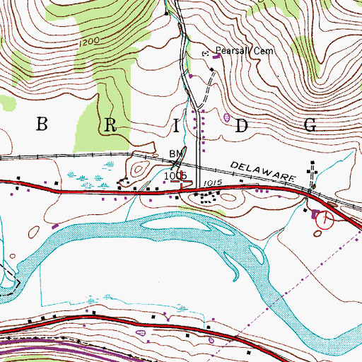 Topographic Map of Grace Christian Fellowship, NY
