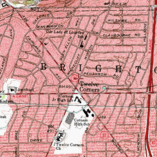 Topographic Map of Grace Church, NY