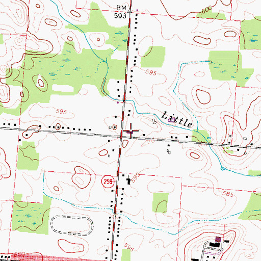 Topographic Map of Grace Church of the Nazarene, NY