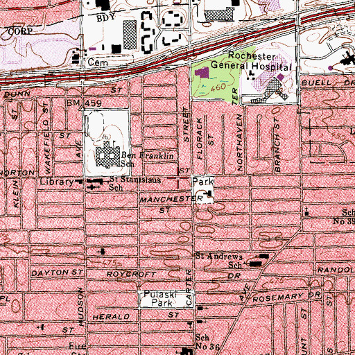 Topographic Map of Grace Community Church, NY