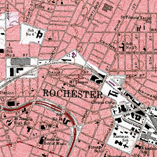 Topographic Map of New Life Church of Christ, NY