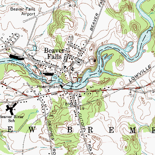 Topographic Map of New Life Fellowship, NY