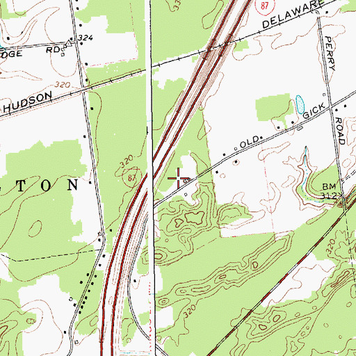 Topographic Map of New Life Fellowship Church, NY