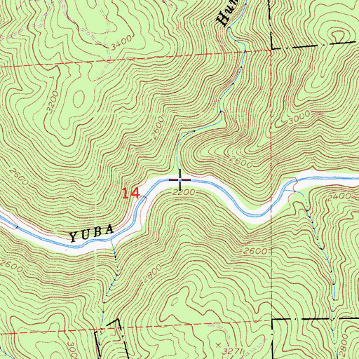 Topographic Map of Humbug Creek, CA