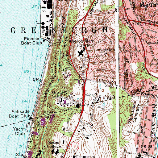 Topographic Map of North Yonkers Community Church, NY