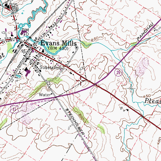 Topographic Map of Northland Assembly of God, NY