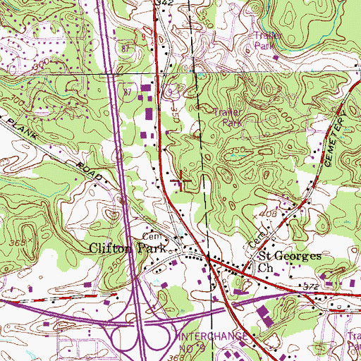 Topographic Map of Northstar Church, NY