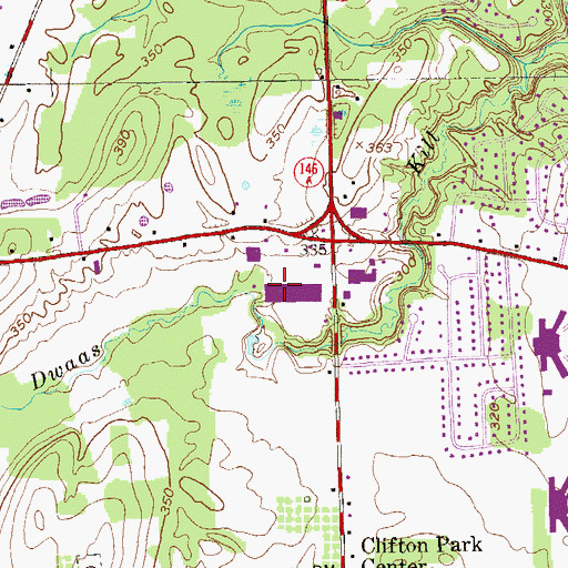 Topographic Map of Northway Fellowship Church, NY