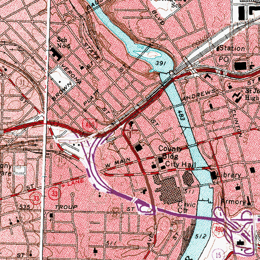 Topographic Map of Open Door Mission, NY