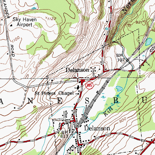 Topographic Map of Our Lady of Fatima Church, NY
