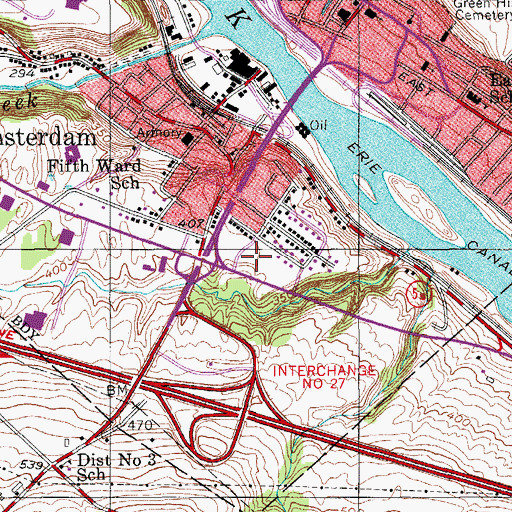 Topographic Map of Our Lady of Mount Carmel Church, NY