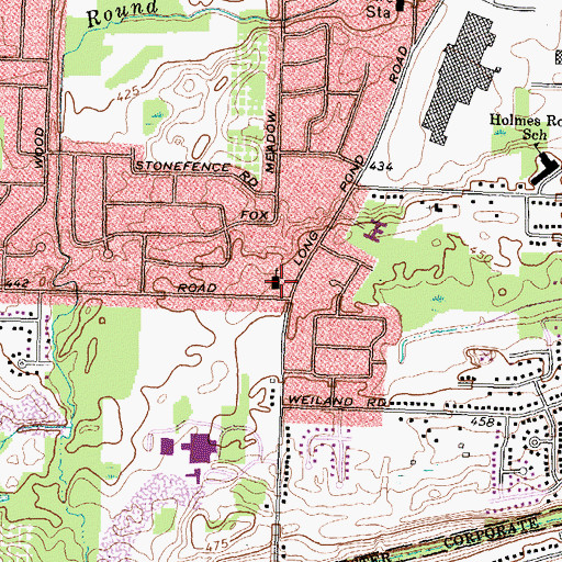 Topographic Map of Park Ridge Free Methodist Church, NY