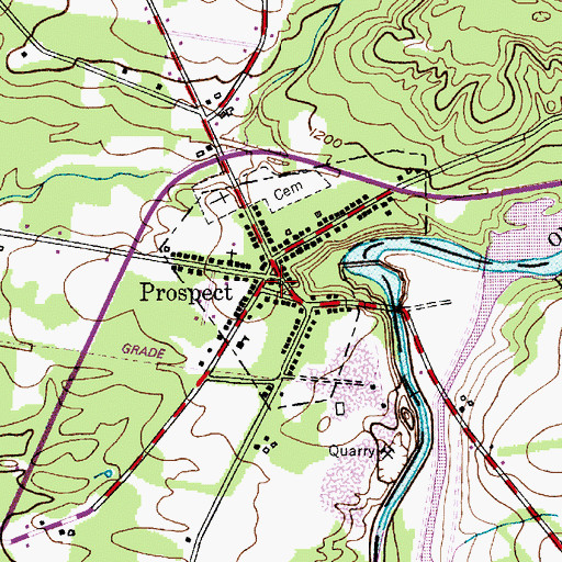 Topographic Map of Park United Methodist Church, NY