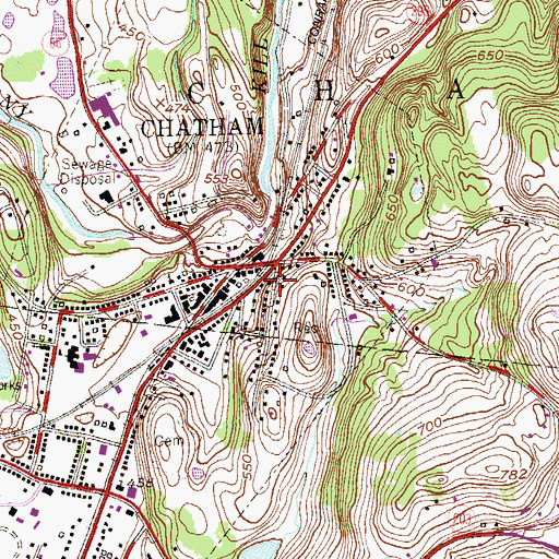 Topographic Map of Payne African Methodist Episcopal Church, NY