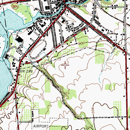 Topographic Map of Penn Yan Nazarene Church, NY