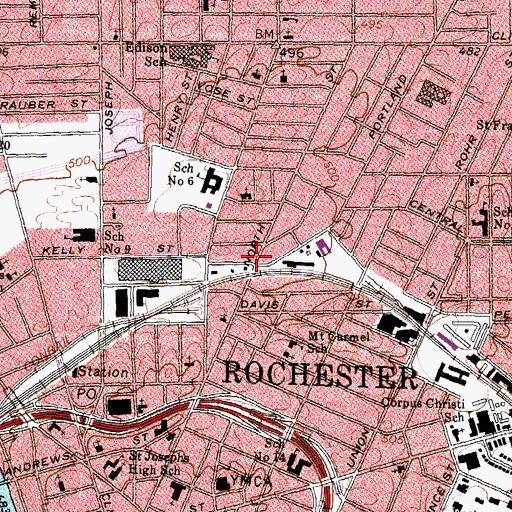 Topographic Map of Pentecostal Christian Missionary Church, NY