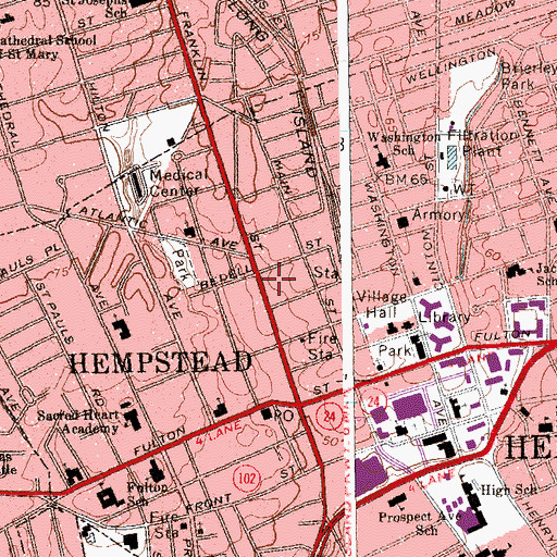 Topographic Map of Pentecostar Iglesia, NY