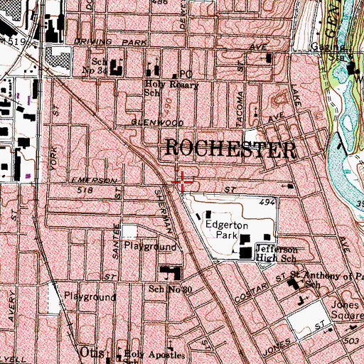 Topographic Map of Peoples Ministry in Christ, NY