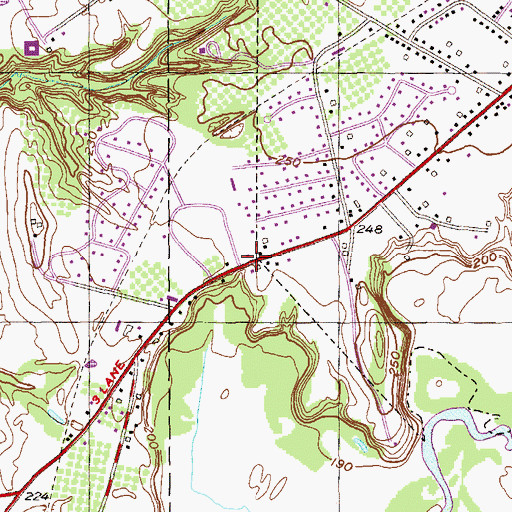 Topographic Map of Seventh Day Adventist Church at Kinderhook, NY