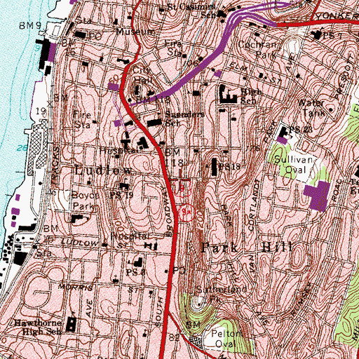 Topographic Map of Shekinah Glory Ministry, NY