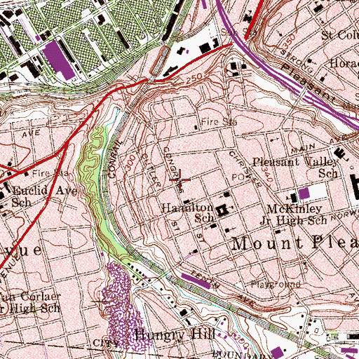 Topographic Map of Shiloh Church, NY