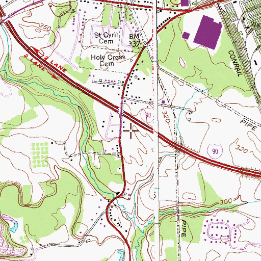 Topographic Map of Sonrise Bible Church, NY