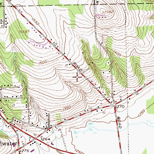 Topographic Map of Southside Baptist Church, NY