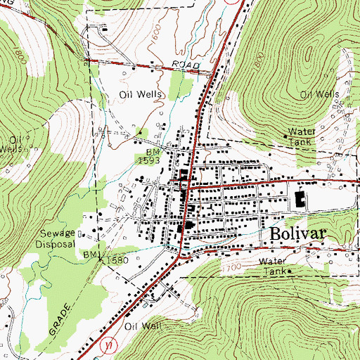 Topographic Map of Southside Union Chapel, NY