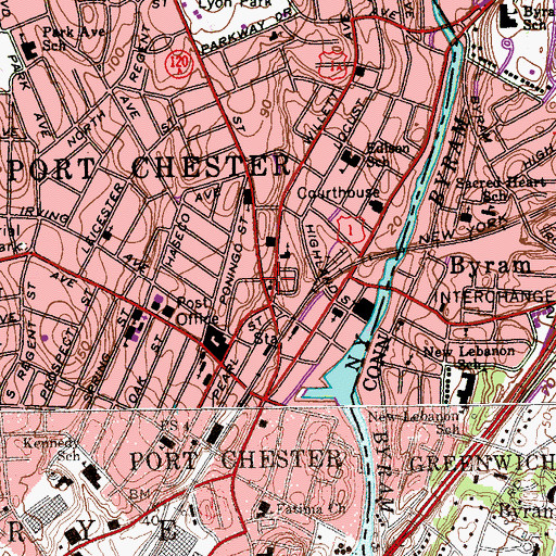 Topographic Map of Summerfield United Methodist Church, NY