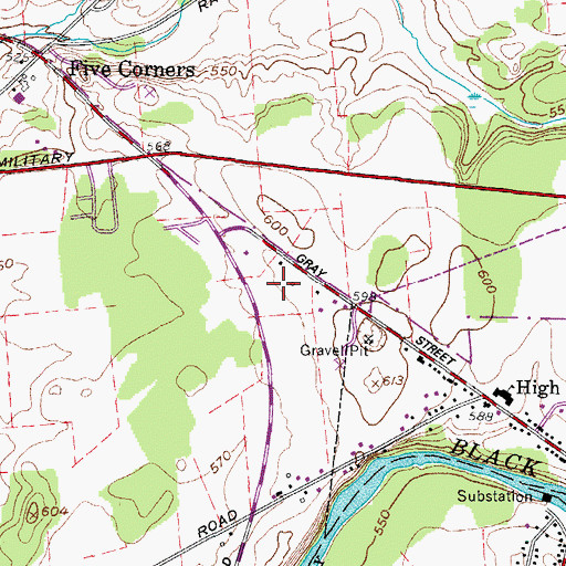 Topographic Map of Sweet Haven Holy Church of God Number 3, NY