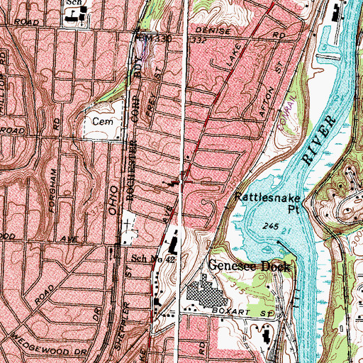 Topographic Map of Tabernacle of Joyful Praise, NY