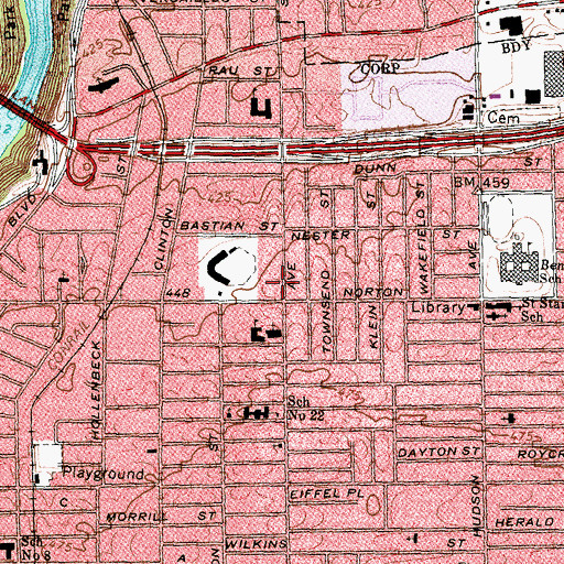 Topographic Map of Tabernacle Worship, NY