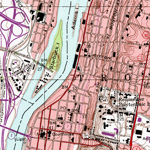 Topographic Map of Terra Nova Church, NY