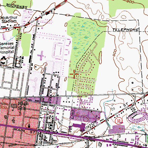 Topographic Map of The Church of Jesus Christ of Latter Day Saints, NY