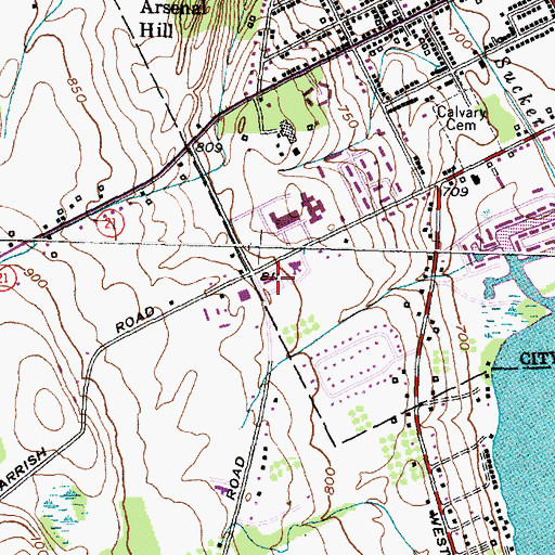 Topographic Map of The Church of Jesus Christ of Latter Day Saints, NY