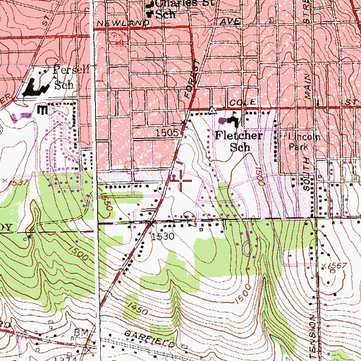 Topographic Map of The Church of Jesus Christ of Latter Day Saints, NY