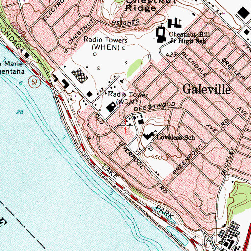 Topographic Map of The Church of Jesus Christ of Latter Day Saints, NY