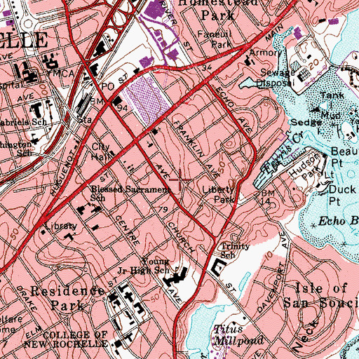 Topographic Map of The Church of Jesus Christ of Latter Day Saints, NY