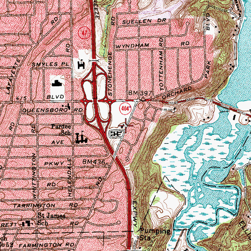 Topographic Map of The Church of Jesus Christ of Latter Day Saints, NY