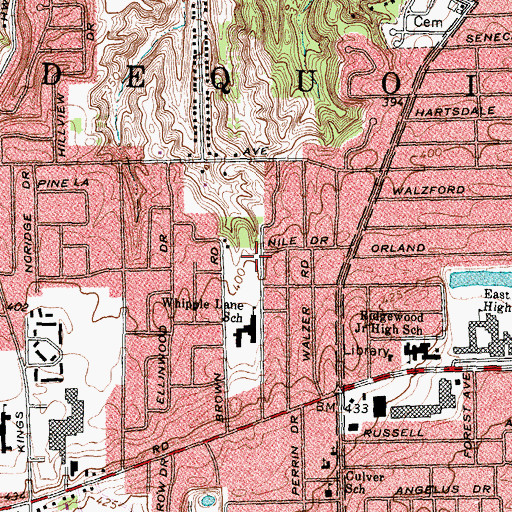 Topographic Map of The Church of Jesus Christ of Latter Day Saints, NY