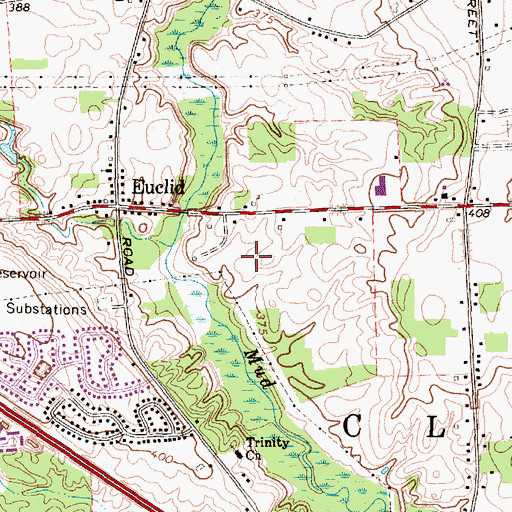 Topographic Map of Trinity Assembly of God, NY