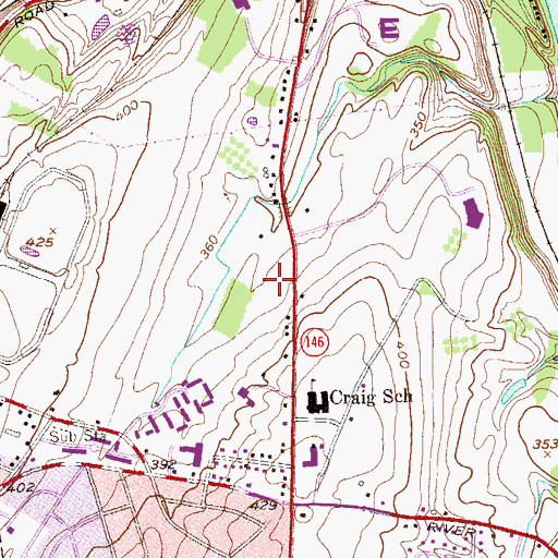 Topographic Map of Trinity Baptist Church, NY