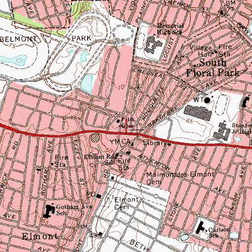 Topographic Map of Trinity Baptist Church French Ministry, NY