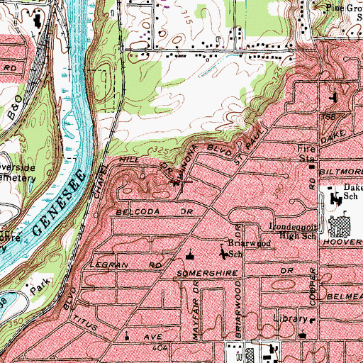 Topographic Map of Trinity Communion Church, NY
