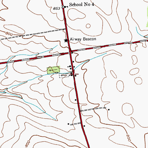 Topographic Map of Trinity Lutheran Church, NY
