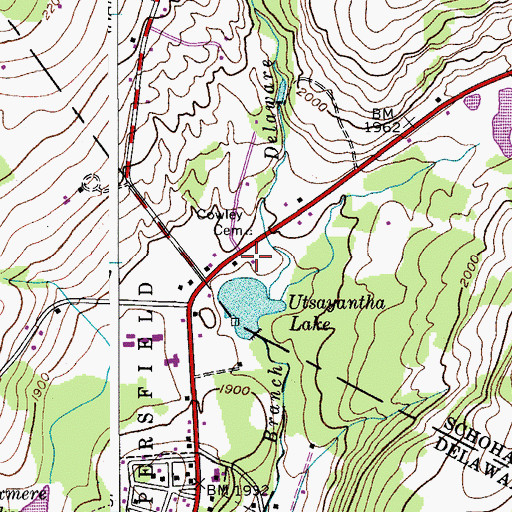Topographic Map of Trinity Lutheran Church, NY