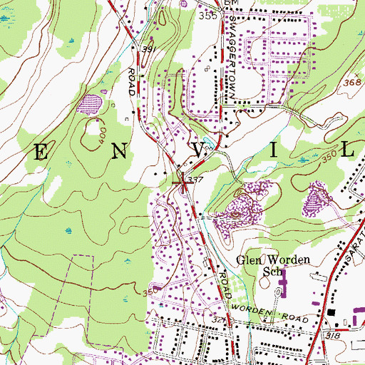 Topographic Map of Trinity Presbyterian Church, NY