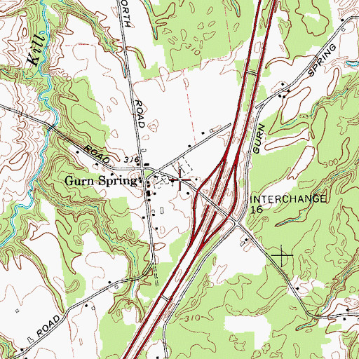 Topographic Map of Trinity United Methodist Church, NY