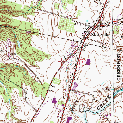 Topographic Map of Trinity United Methodist Church, NY